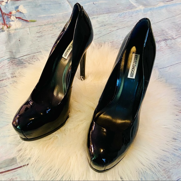 Kelsi Dagger black platform pumps sz7.5 - Picture 8 of 9